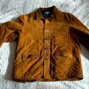 Peter Millar Goatskin suede field coat.